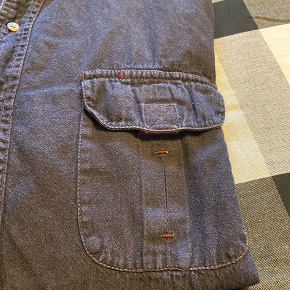 FALCON BAY men’s long sleeve purple shirt/ 1X - Picture 3 of 10